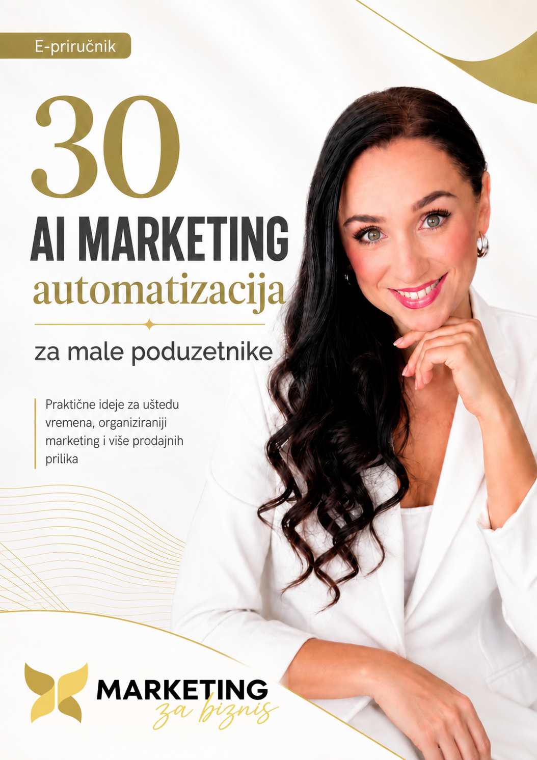 Naslovnica e-priručnika 30 AI marketing automatizacija za male poduzetnike